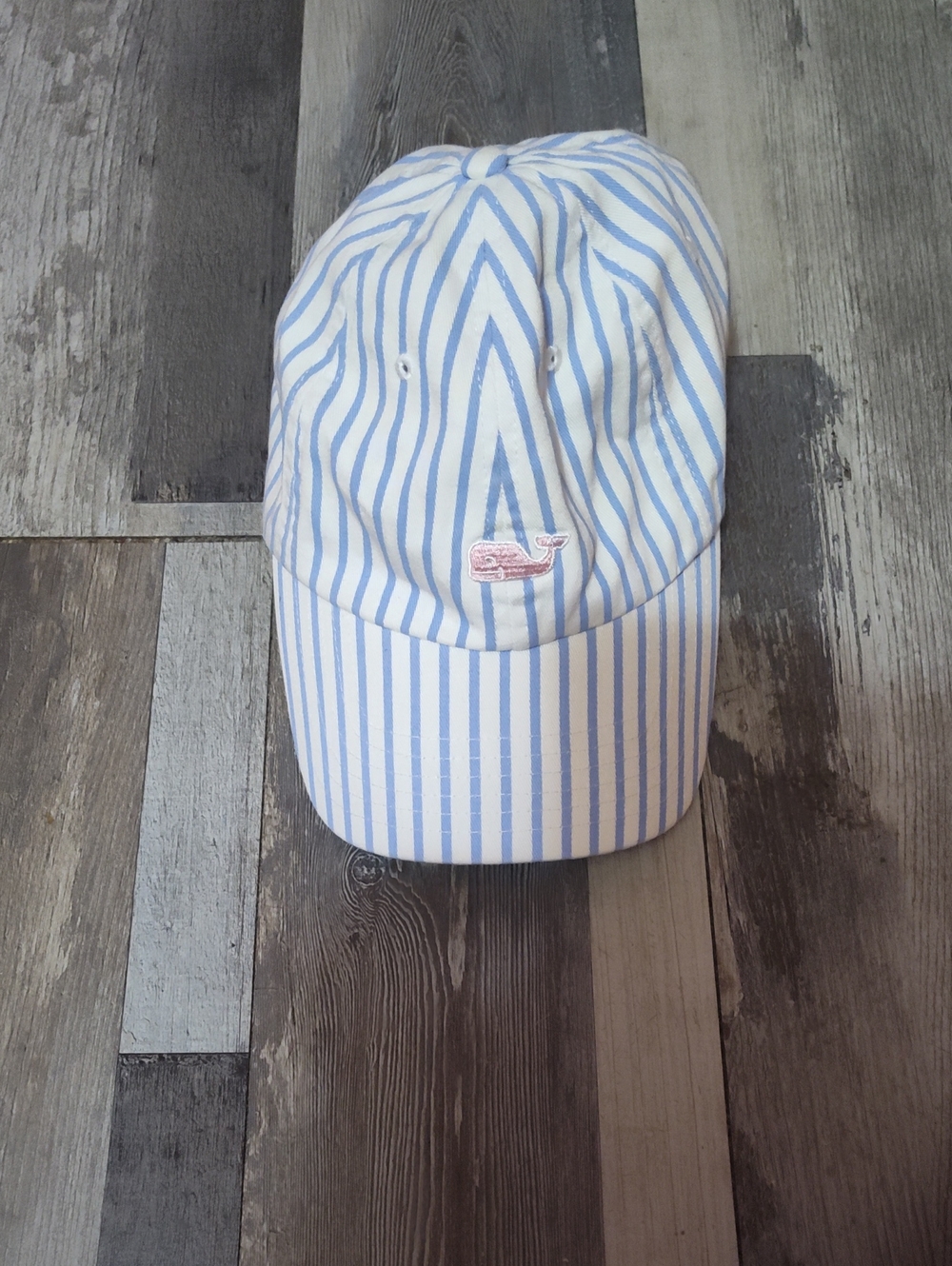 5/$25 Sale Vineyard Vines Blue & White Striped Whale Cap